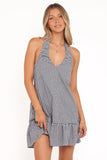 Samson Mini Dress Navy Gingham