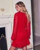 Wintour Polka Dot Mini Dress