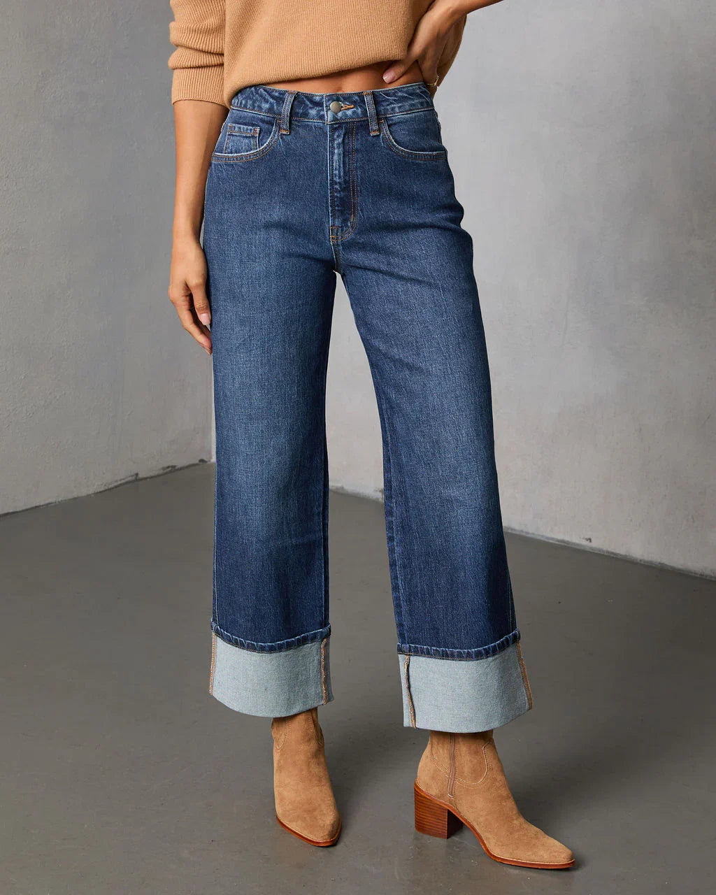 Ashland Stretch High Rise Straight Leg Jeans