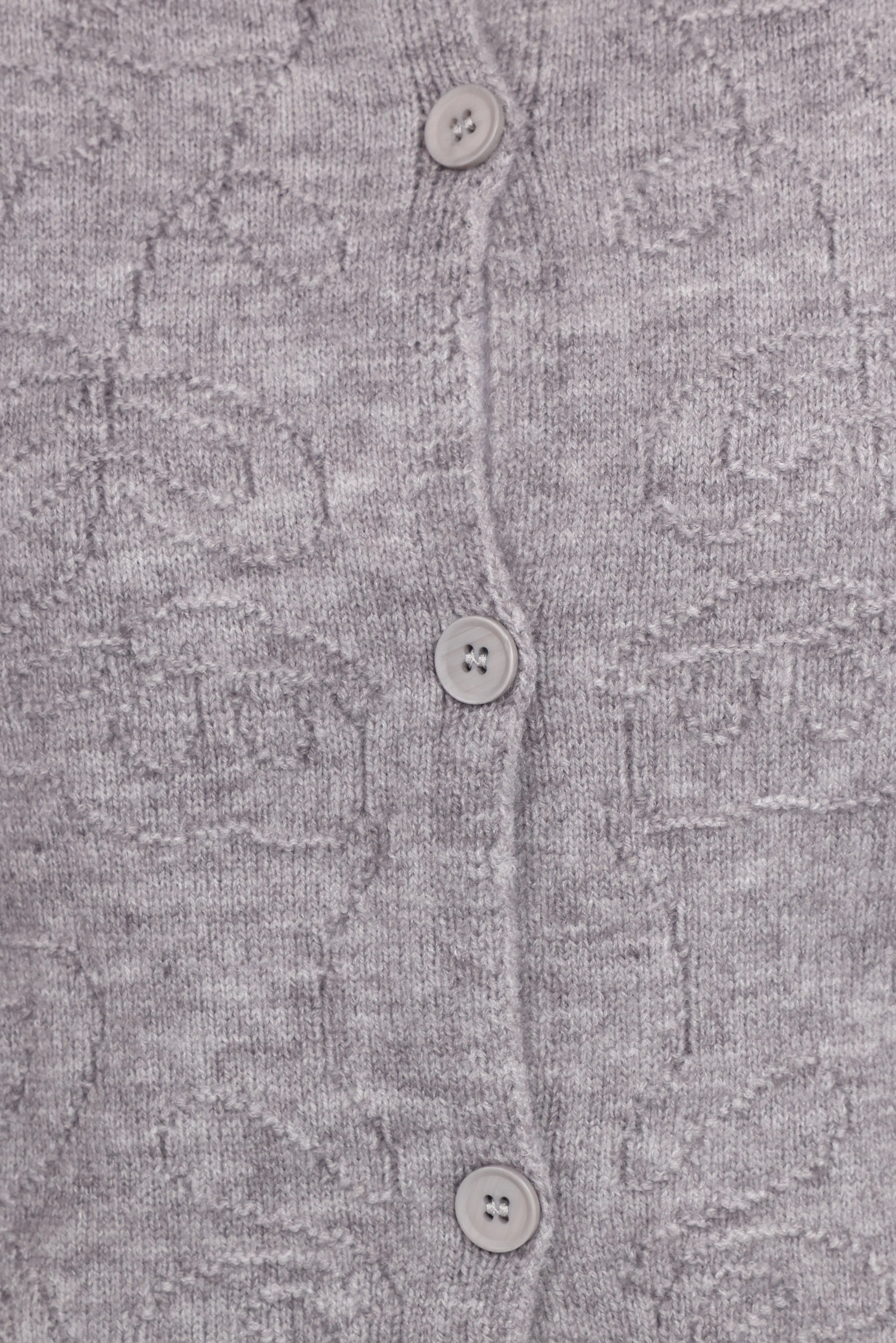 Fauna Tonal Floral Cardigan Heather Grey