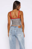 Time To Shine Singlet Leopard Print