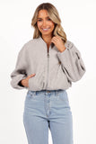 Liv Zip Front Jacket Grey