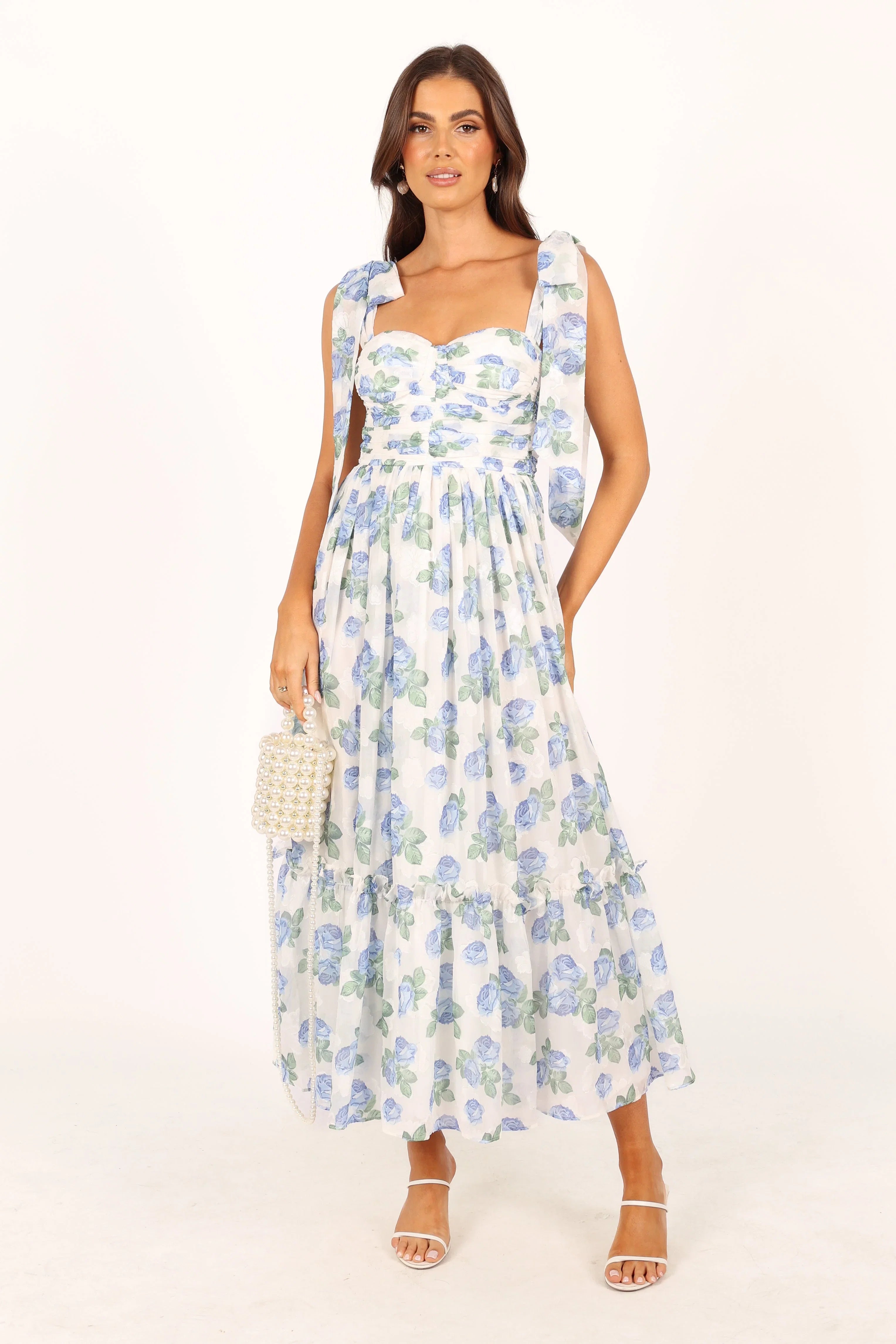 Floret Midi Dress Blue