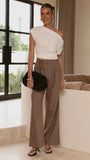 Cascada Tie Waist Pants Brown