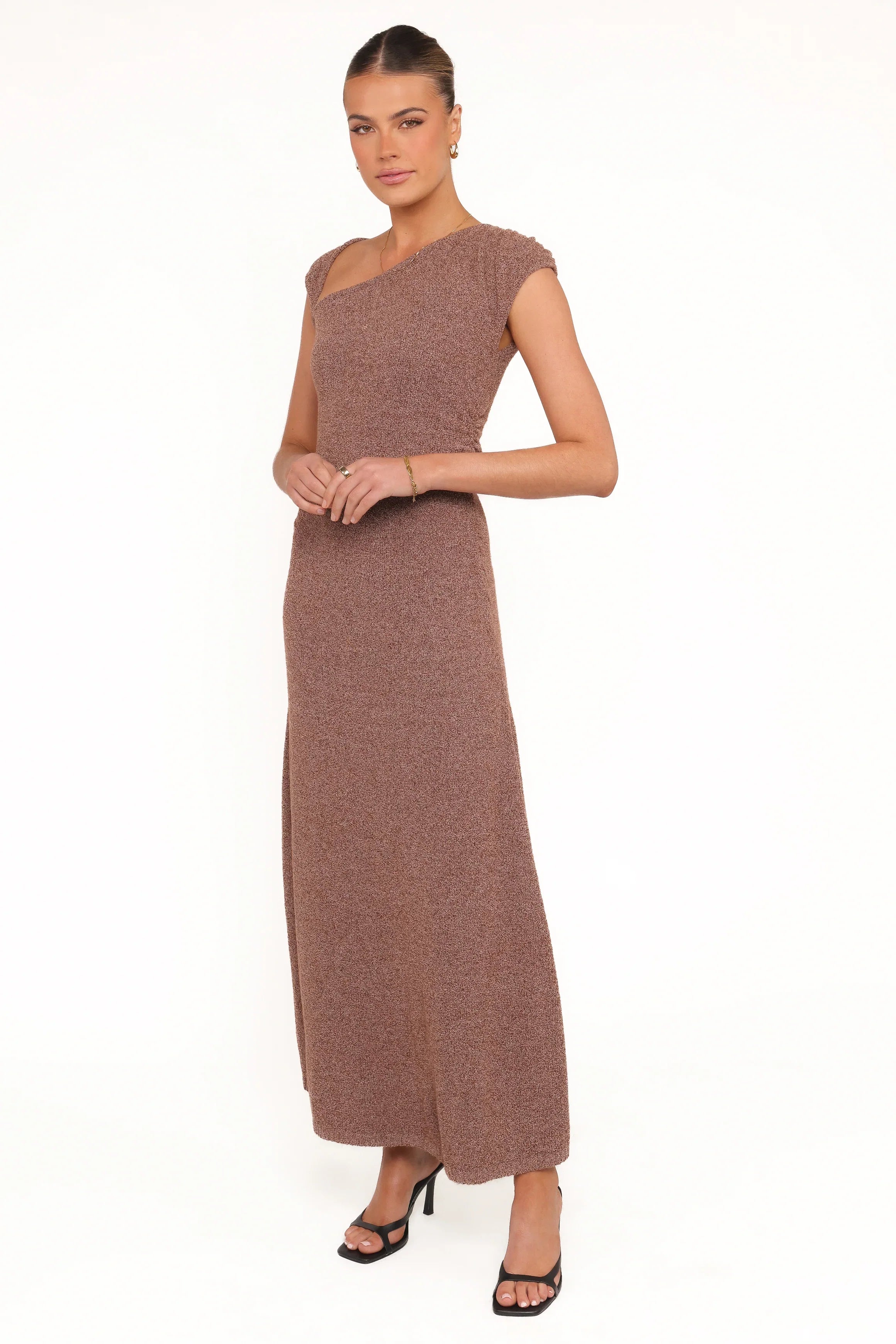 Talisa Midi Dress Brown Marle