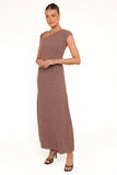 Talisa Midi Dress Brown Marle