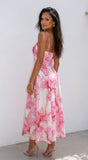 Elaroise Floral Maxi Dress Pink Multi