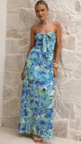 Mariposa Maxi Dress Blue Floral