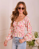 Romily Floral Peplum Top