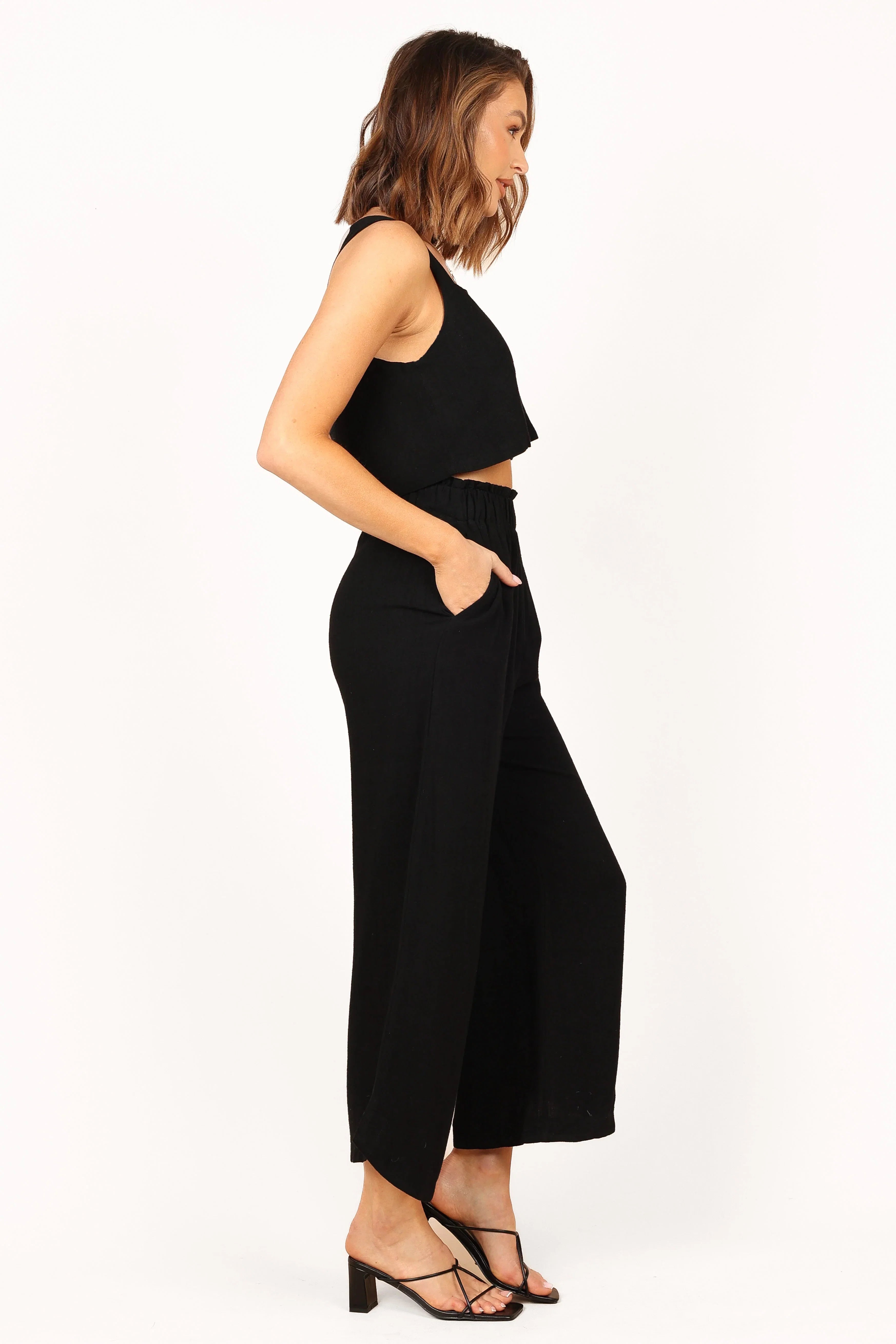 Eleanor High Waisted Pants Black