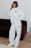 Studio 17 Raven Wide Leg Sweatpants Grey Marle