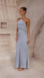 Chiara Maxi Dress Steel Blue