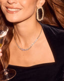 Mavelle Rhinestone Tennis Necklace
