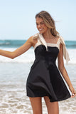 Olinda Mini Dress Black Cream