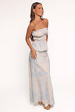 Elena Maxi Skirt Blue Soleil