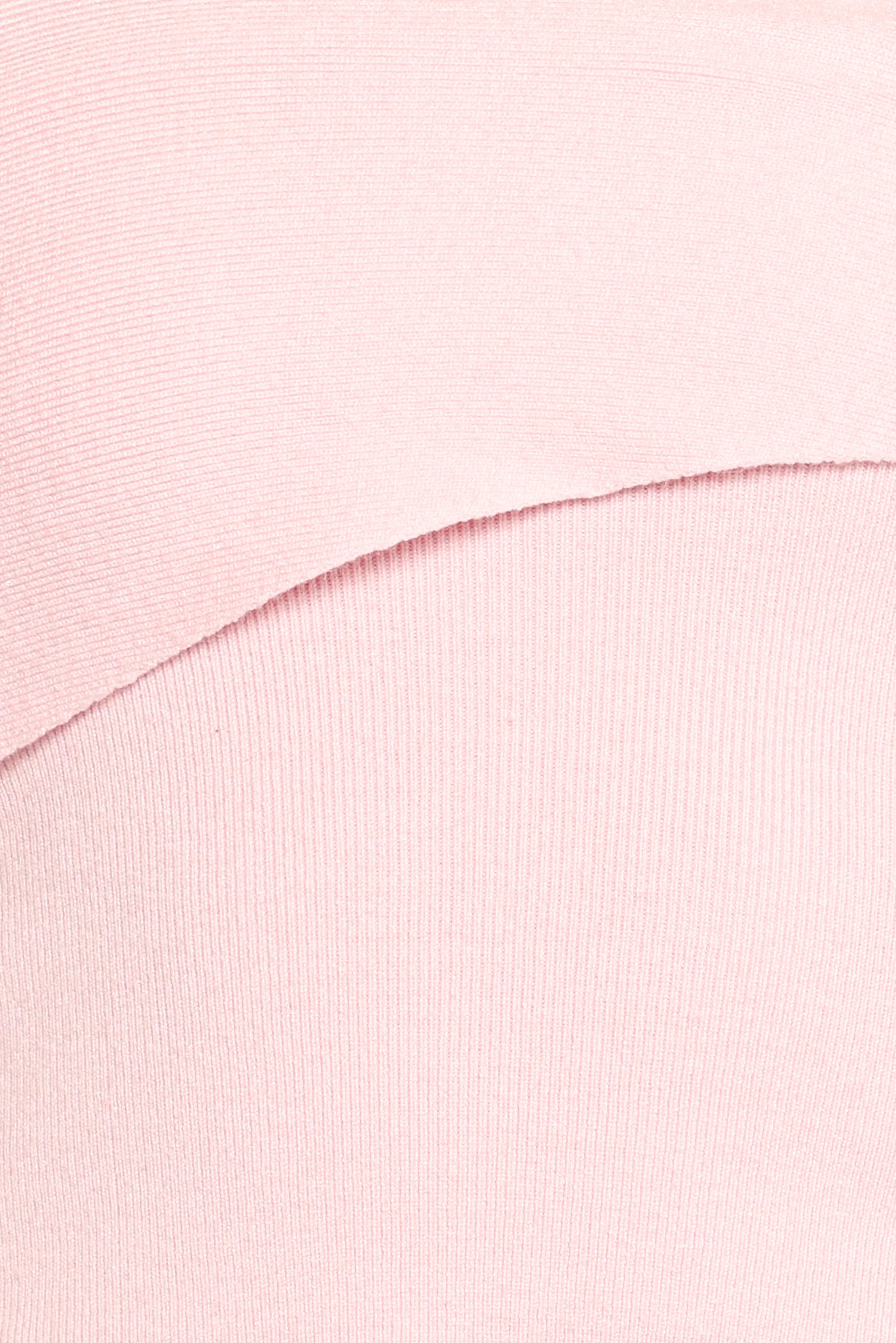 Charama Off Shoulder Knit Top Pink