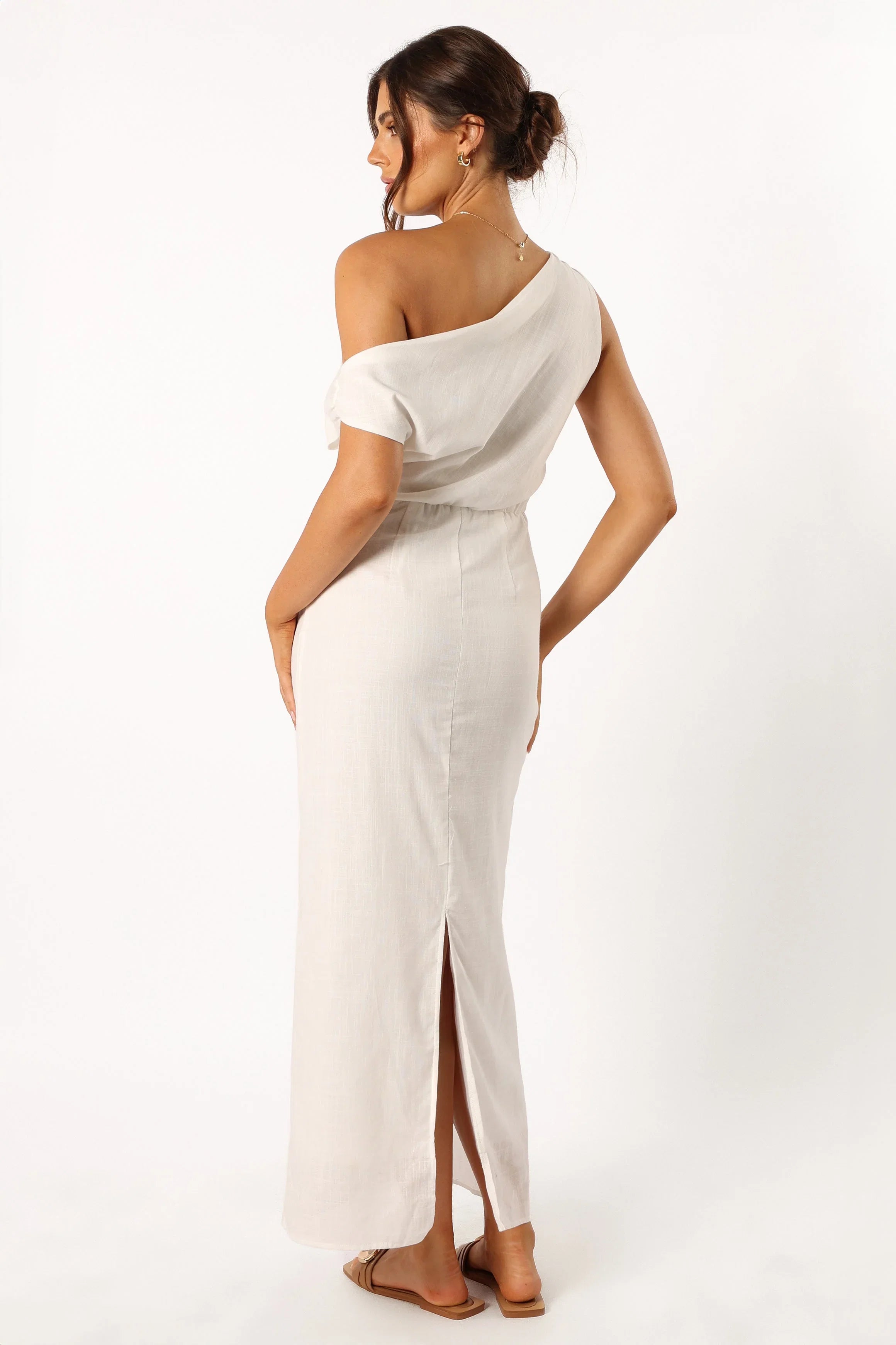 Cosma Off Shoulder Maxi Dress White