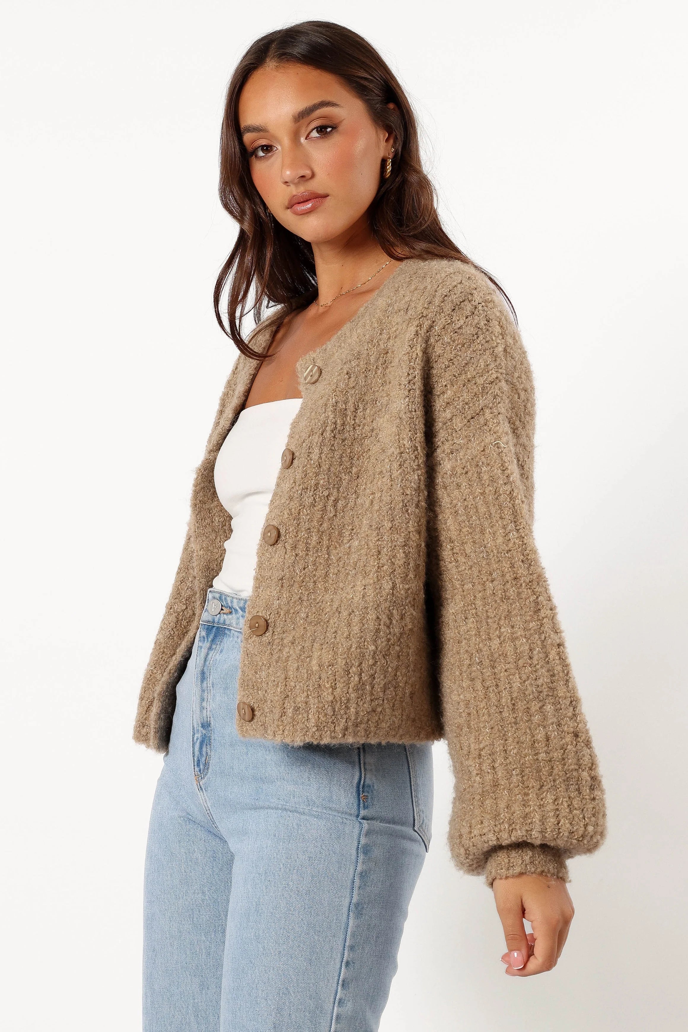 Albertine Cardigan Latte