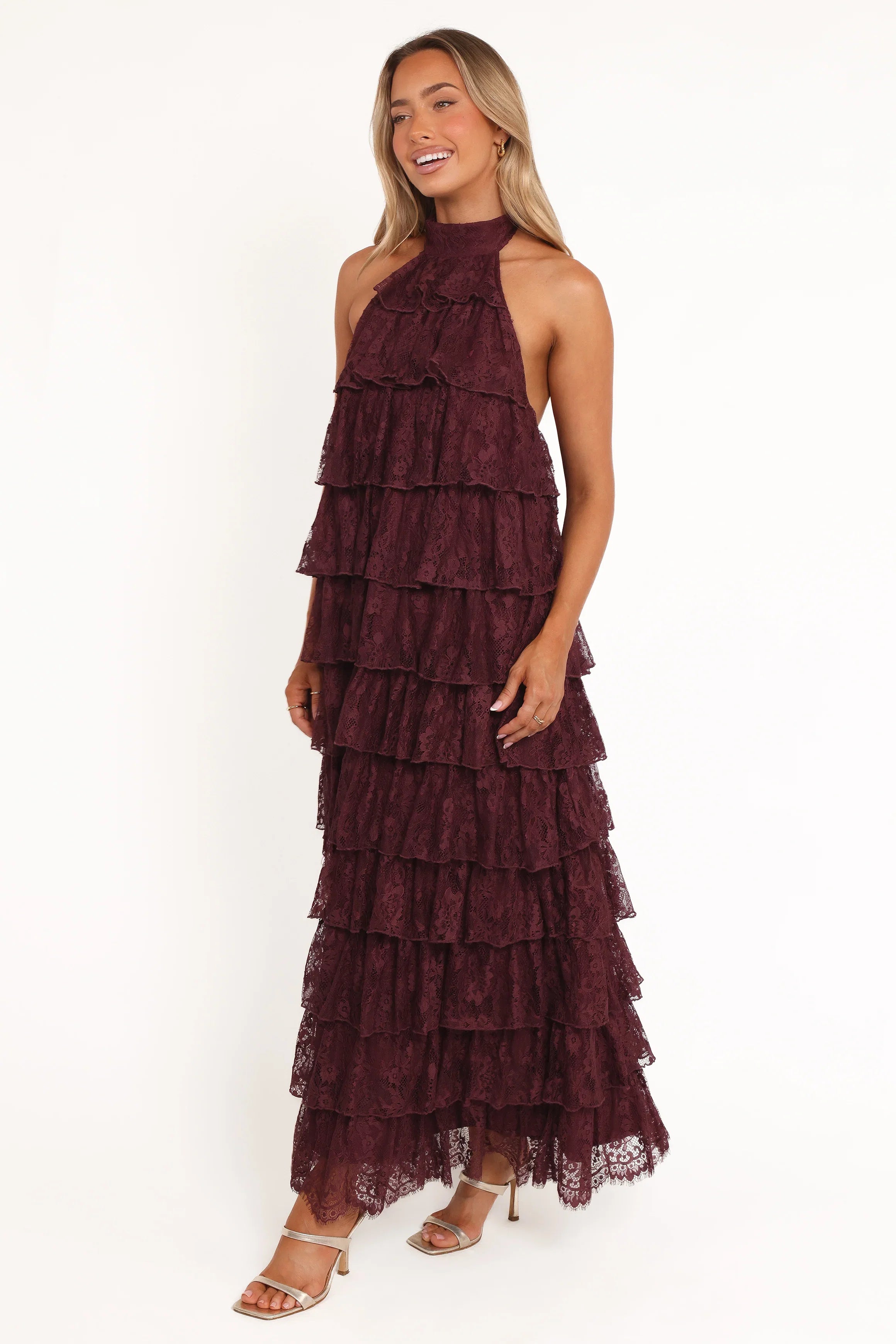 Zoella Maxi Dress Cherry Lace