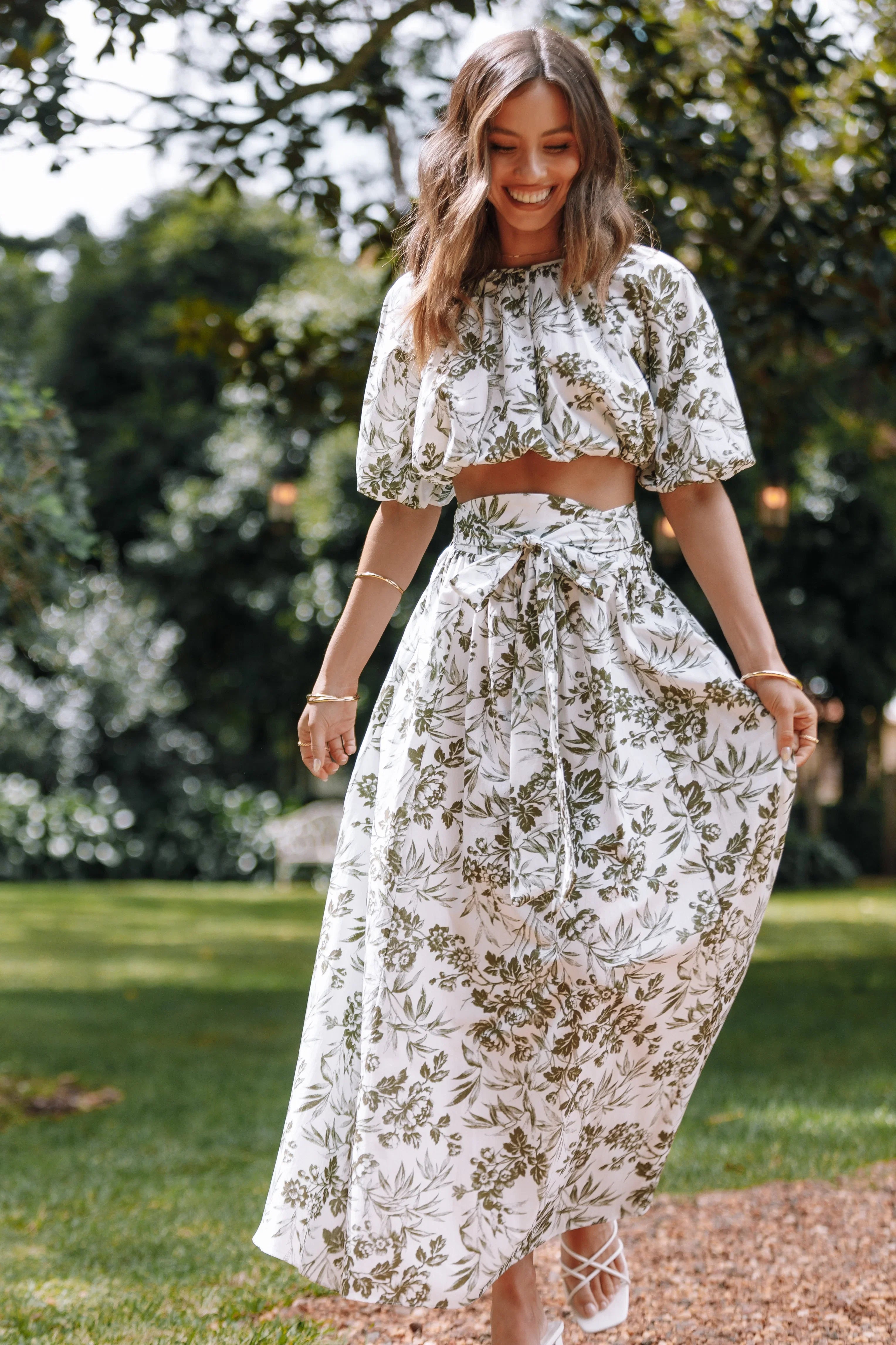 Delilah Set Green Floral