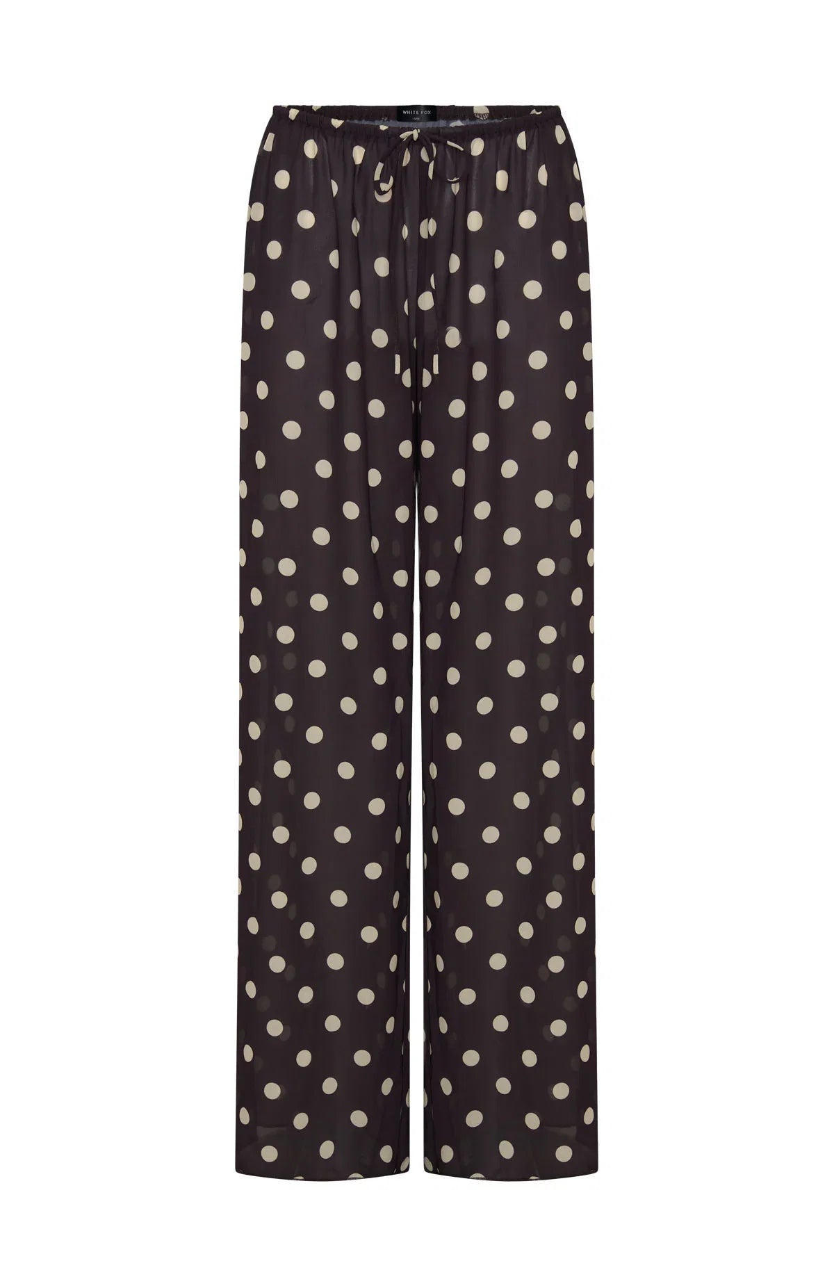 Croatian Coast Pants Choc Cream Polka Dot