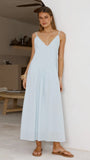 Aspen Maxi Dress Baby Blue