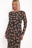 Joran Midi Dress Fired Bloom