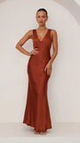 Sofia Maxi Dress Rust