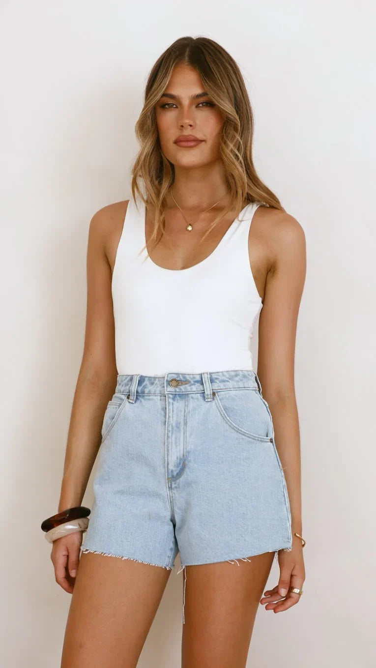 Rollas Mirage Short Nina Blue Organic
