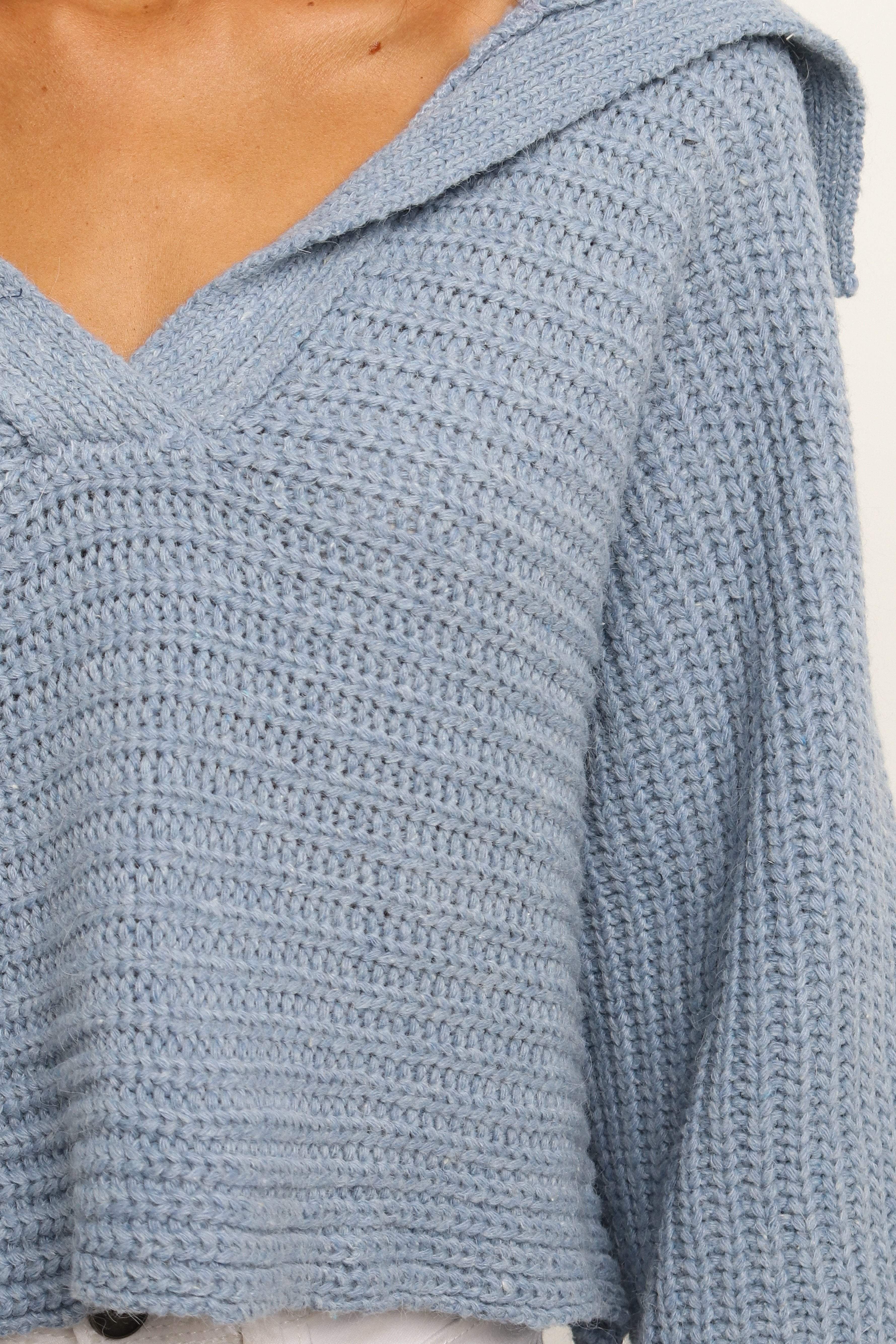 Declan Knit Sweater Blue
