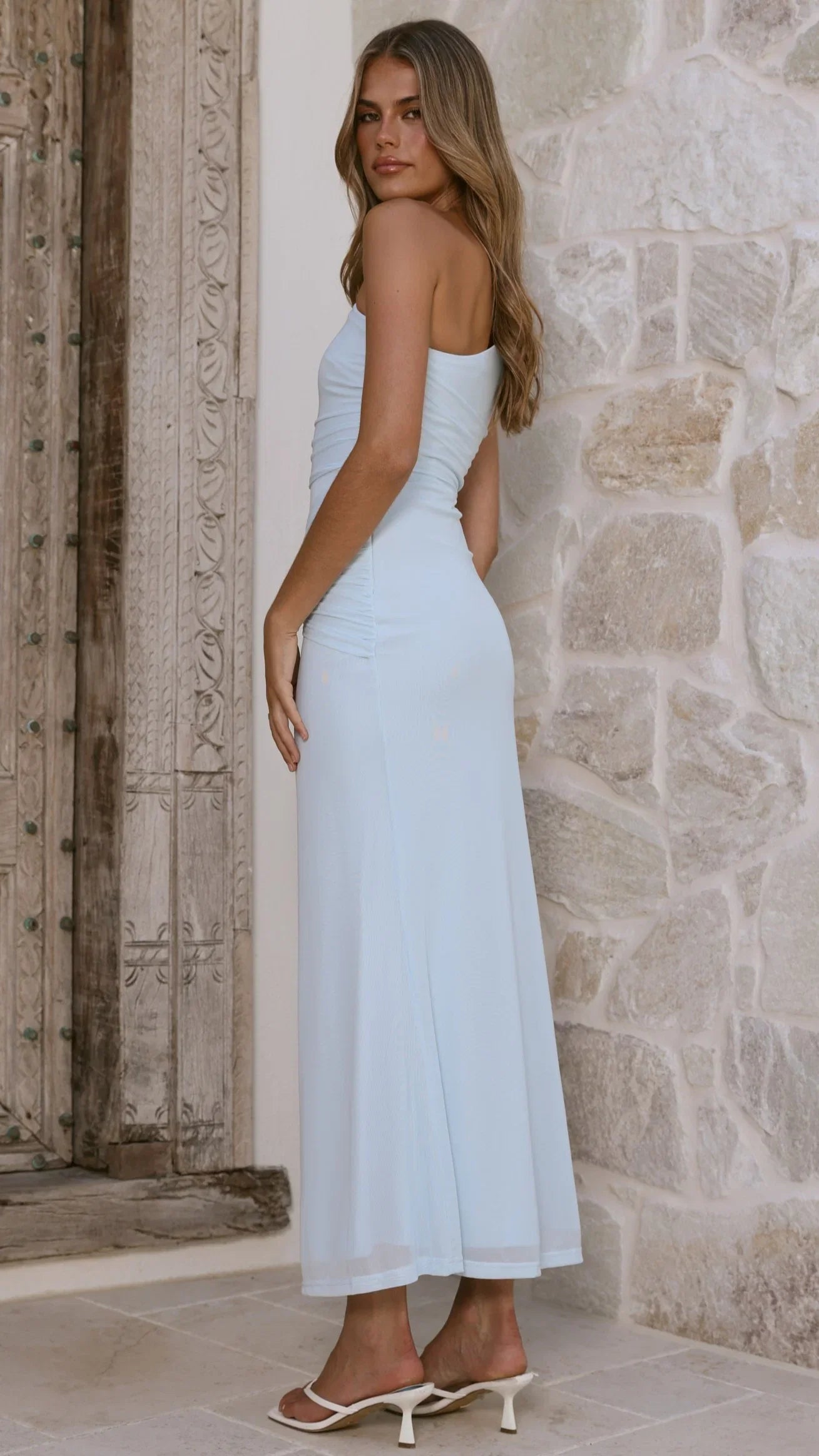 Kourt Maxi Dress Baby Blue