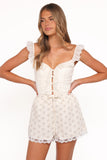 Ashlee Shorts White Floral