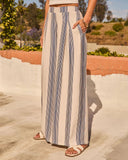 Quiet Sun Striped Wide Leg Pants