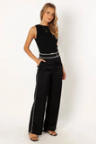 Uriah Wide Leg Pants Black