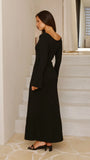 Soulina Knit Maxi Dress Black
