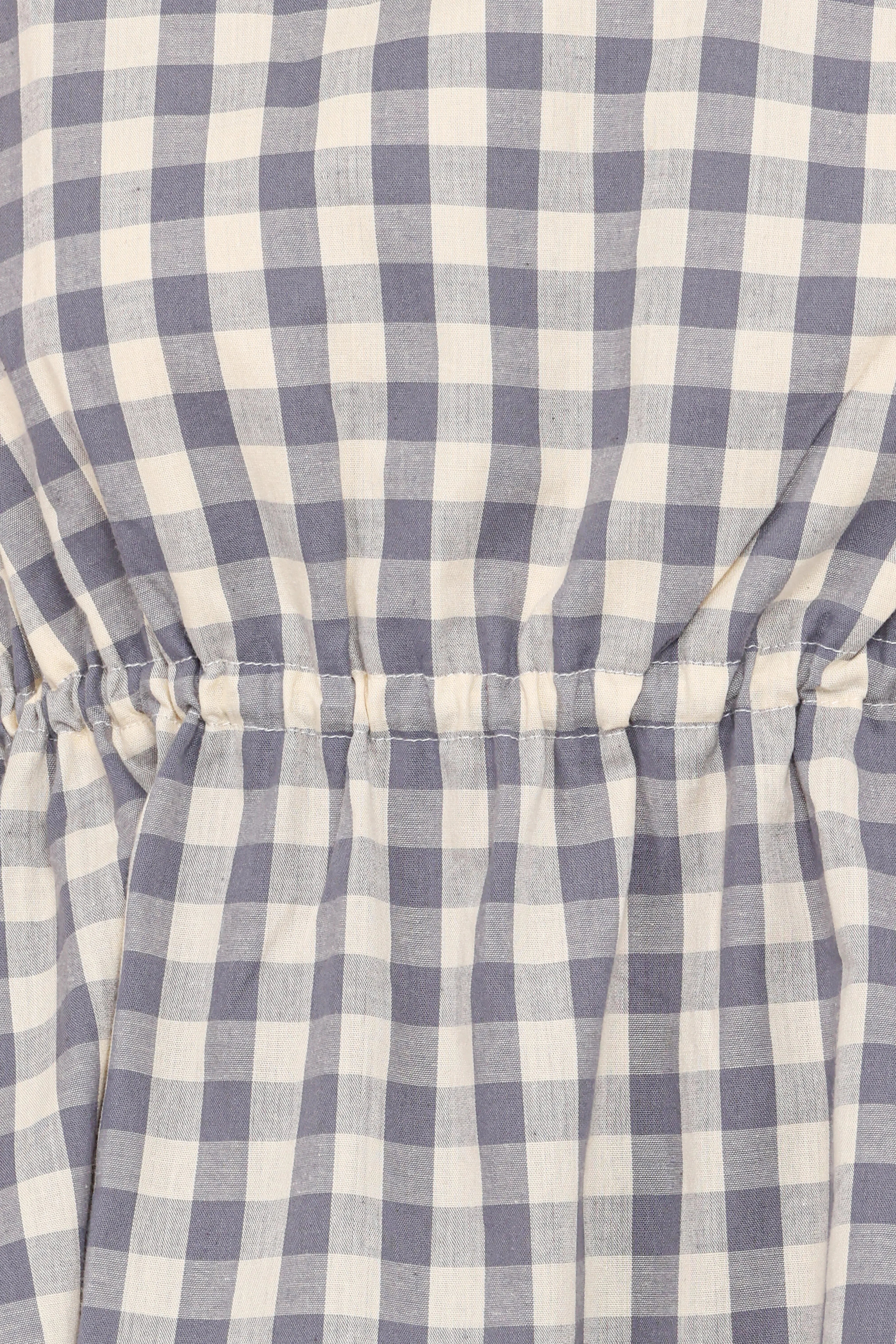 Rory Top Slate Blue Gingham
