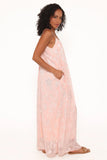 Lumina Jacquard Maxi Dress Pink