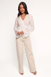 Adira Wrap Blouse White