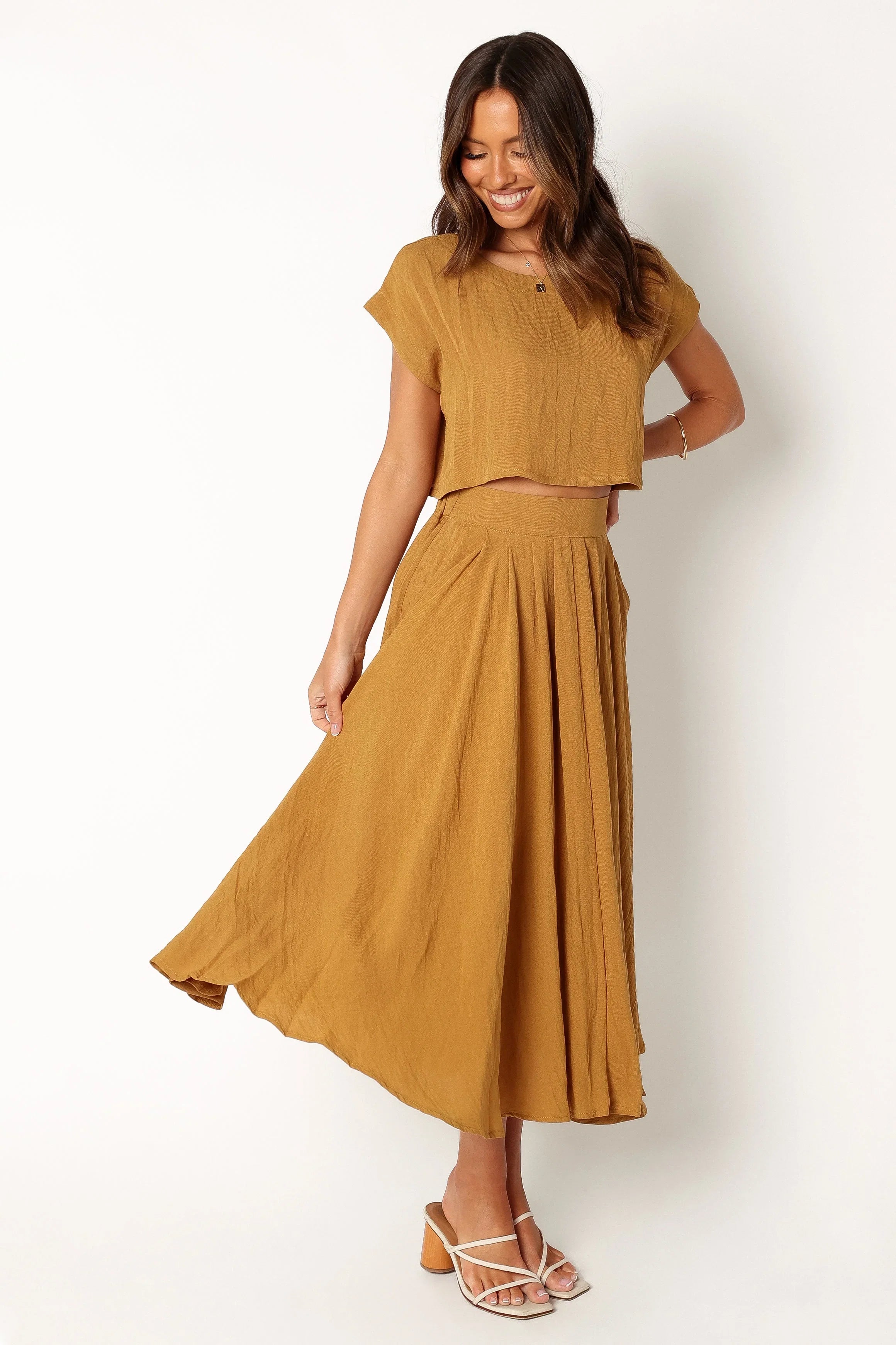Bessie Two Piece Set Mustard