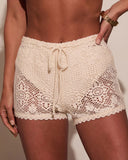 Sweet Melodies Crochet Coverup Shorts