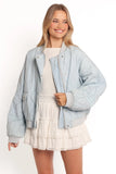 Keah Quilted Jacket Blue