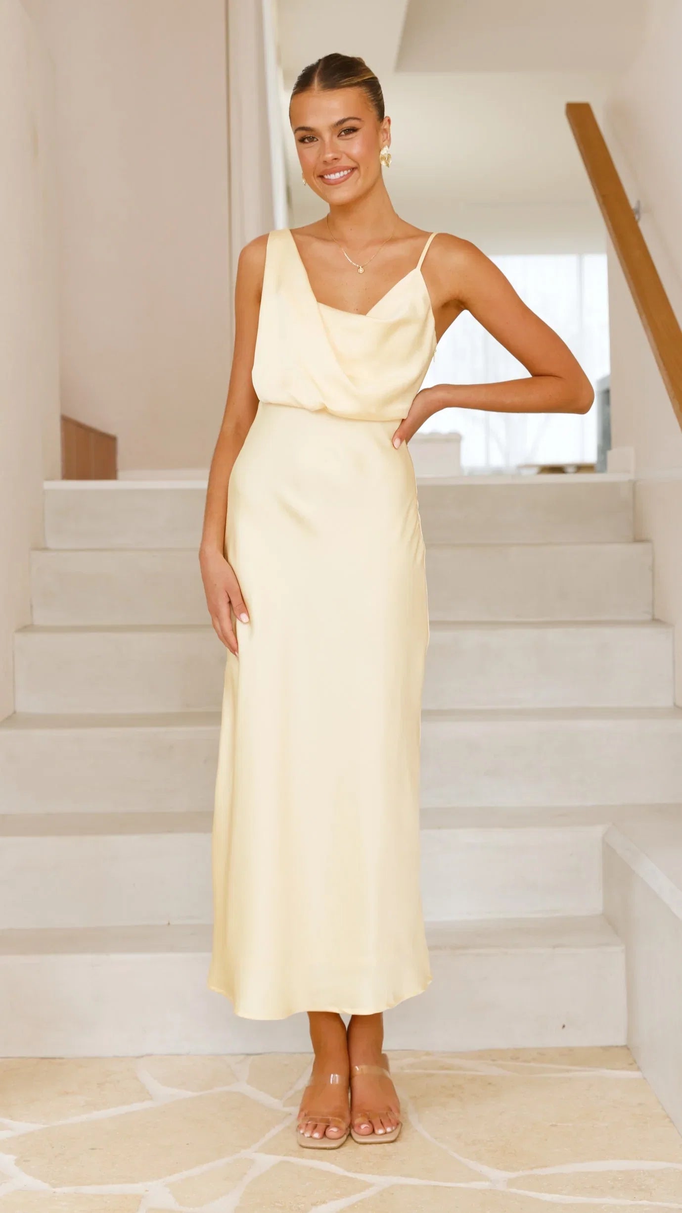 Audrey Maxi Dress Lemon