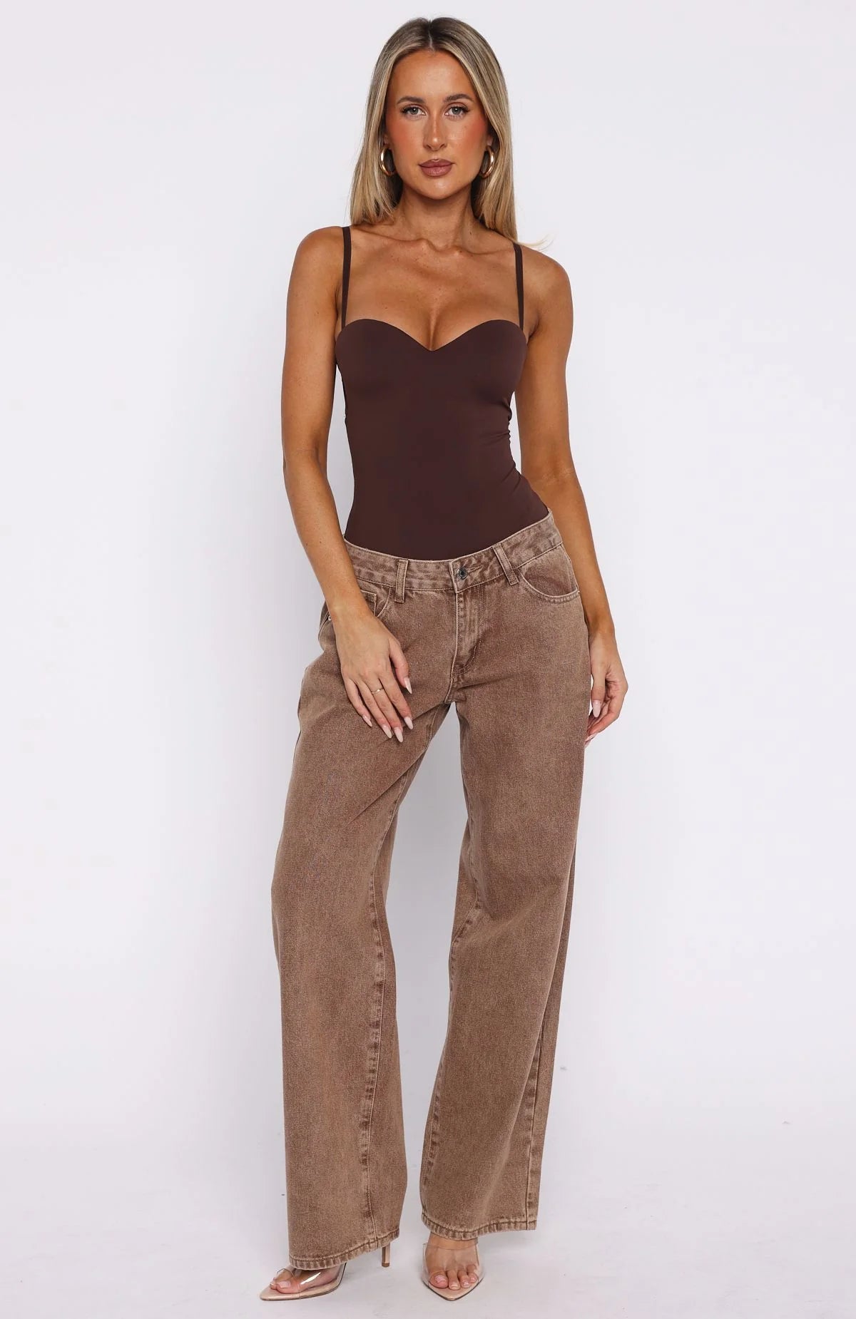 Stuck To You Bodysuit Chocolate