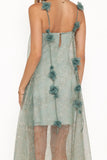 Erika Maxi Dress Sage Green Floral