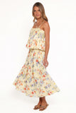 Saskia Maxi Skirt Lemon Floral