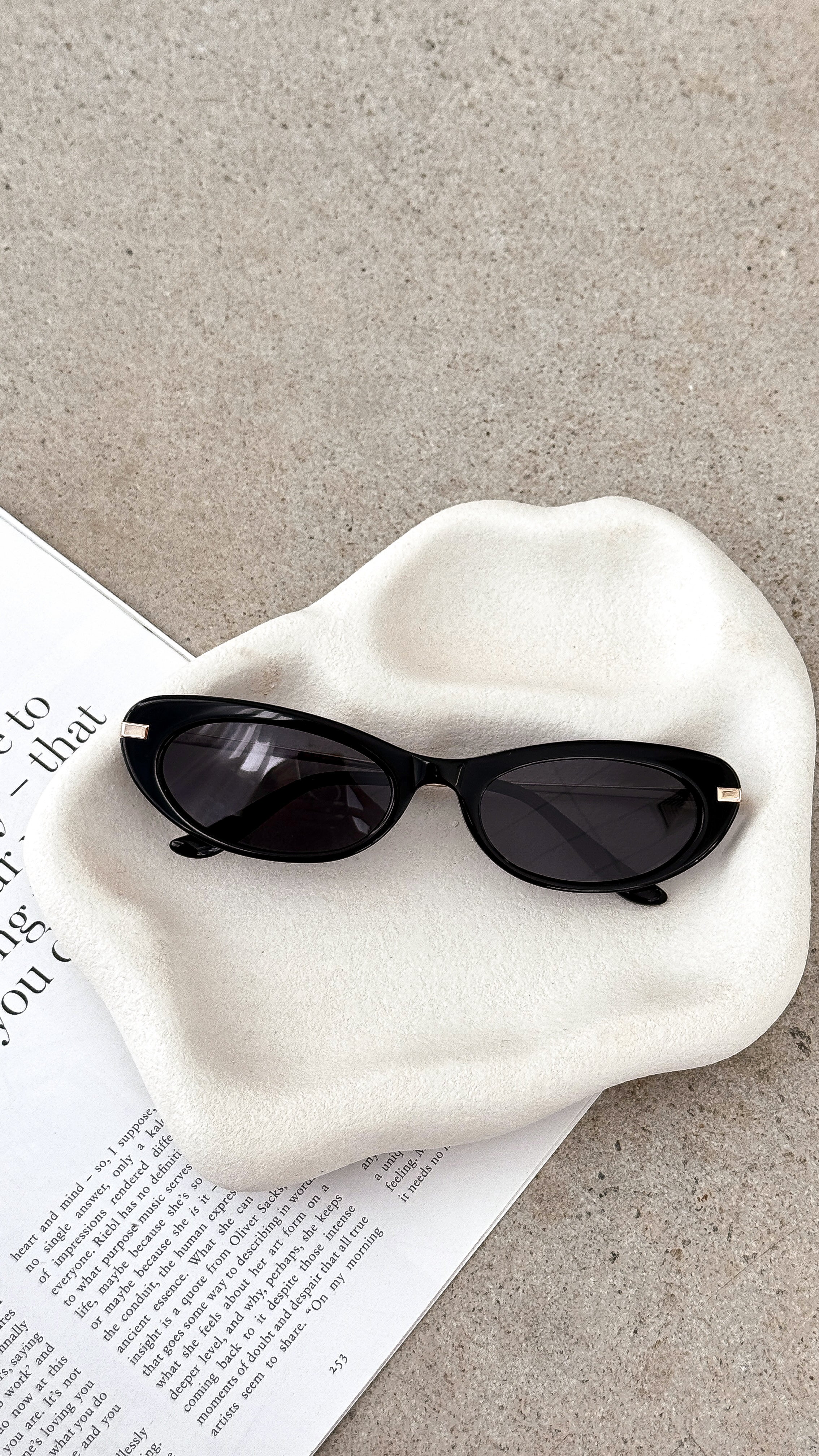 The Rae Sunglasses Black Black