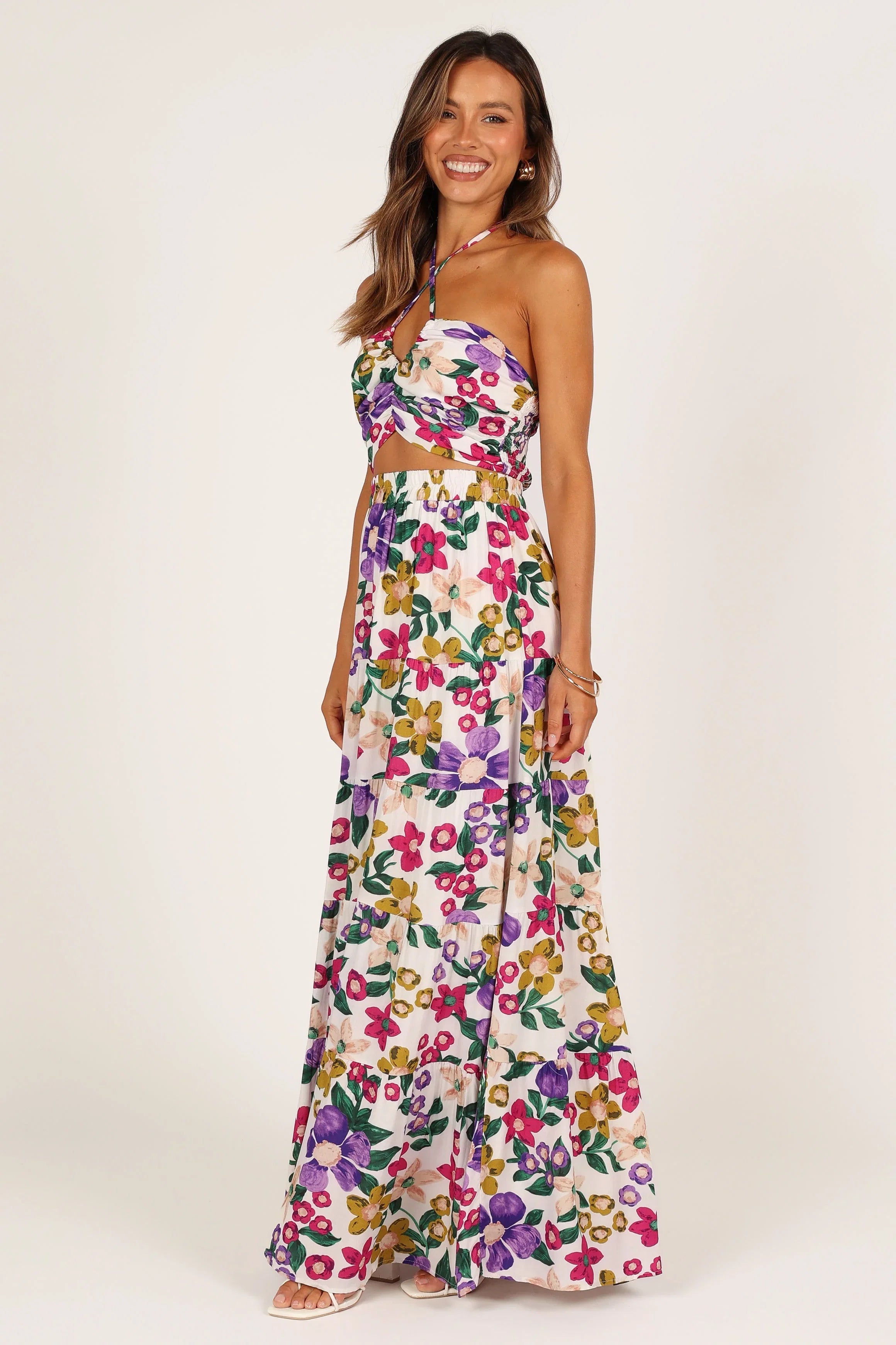 Kari Halter Top Set Floral