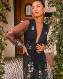 Beloved Bloom Embroidered Floral Maxi Dress