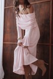 Wilma Off Shoulder Dress Pink