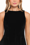 Pearla Mini Dress Black Velvet